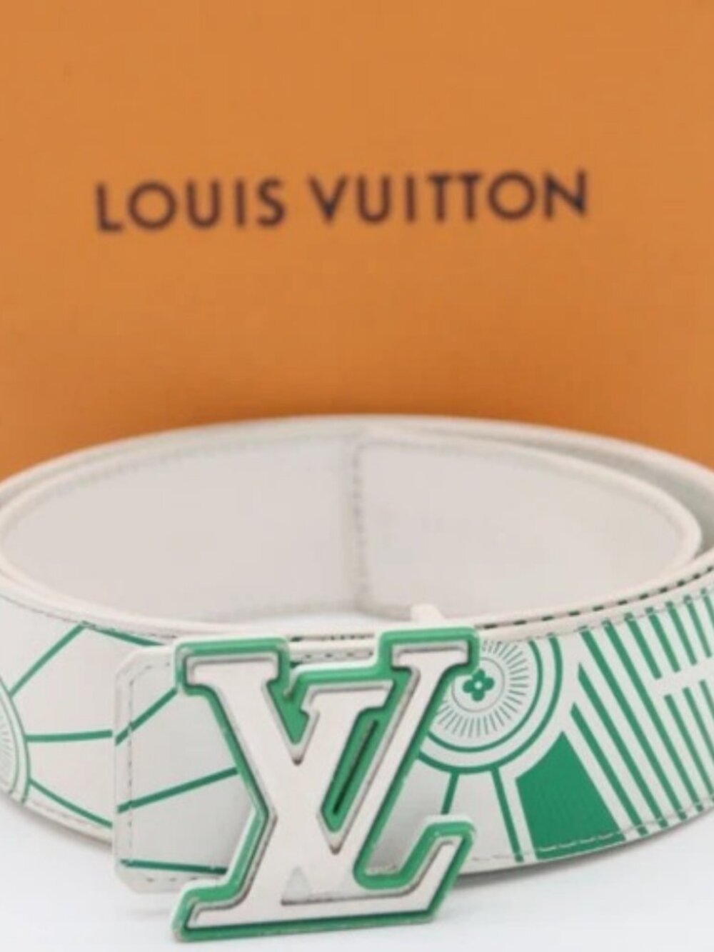 Louis Vuitton LV Imprint Reversible Belt Size 90/36 - M8392T